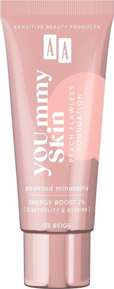 AA YOU.mmy Skin Peach Flawless Foundation podkład mineralny 03 Beige 30ml