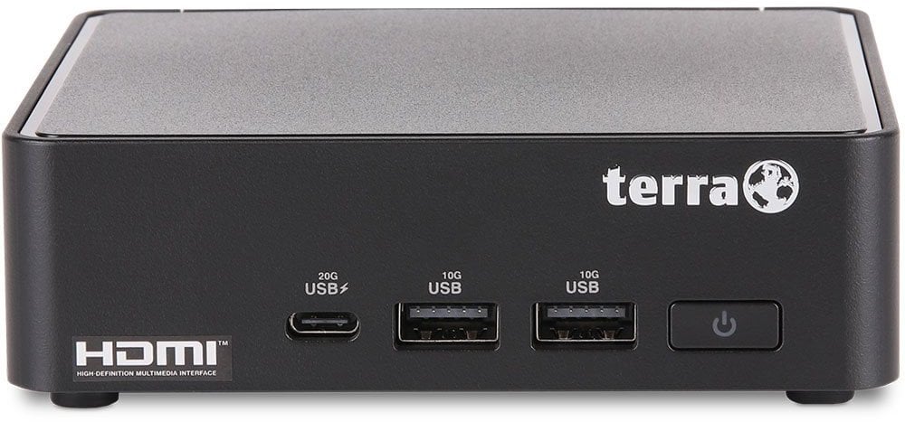 TERRA PC-Micro 5000 SILENT GREENLINE Intel Core 3 100U 8 GB DDR5-SDRAM 500 GB SSD Micro PC Mini PC Czarny