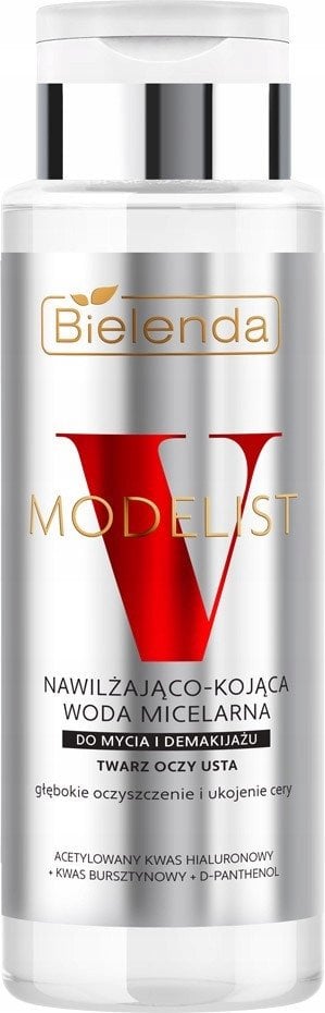 BIELENDA V-MODELIST Nawilżająco - kojąca woda micelarna do mycia i demakijażu twarzy, oczu i ust 400 ml