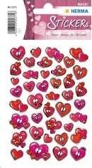 Naklejka Magic serca buźki