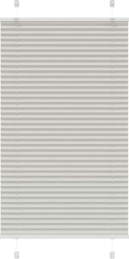 vidaXL Roleta plisowana jasnoszara 80x100 cm Szerokość tkaniny 79,4 cm