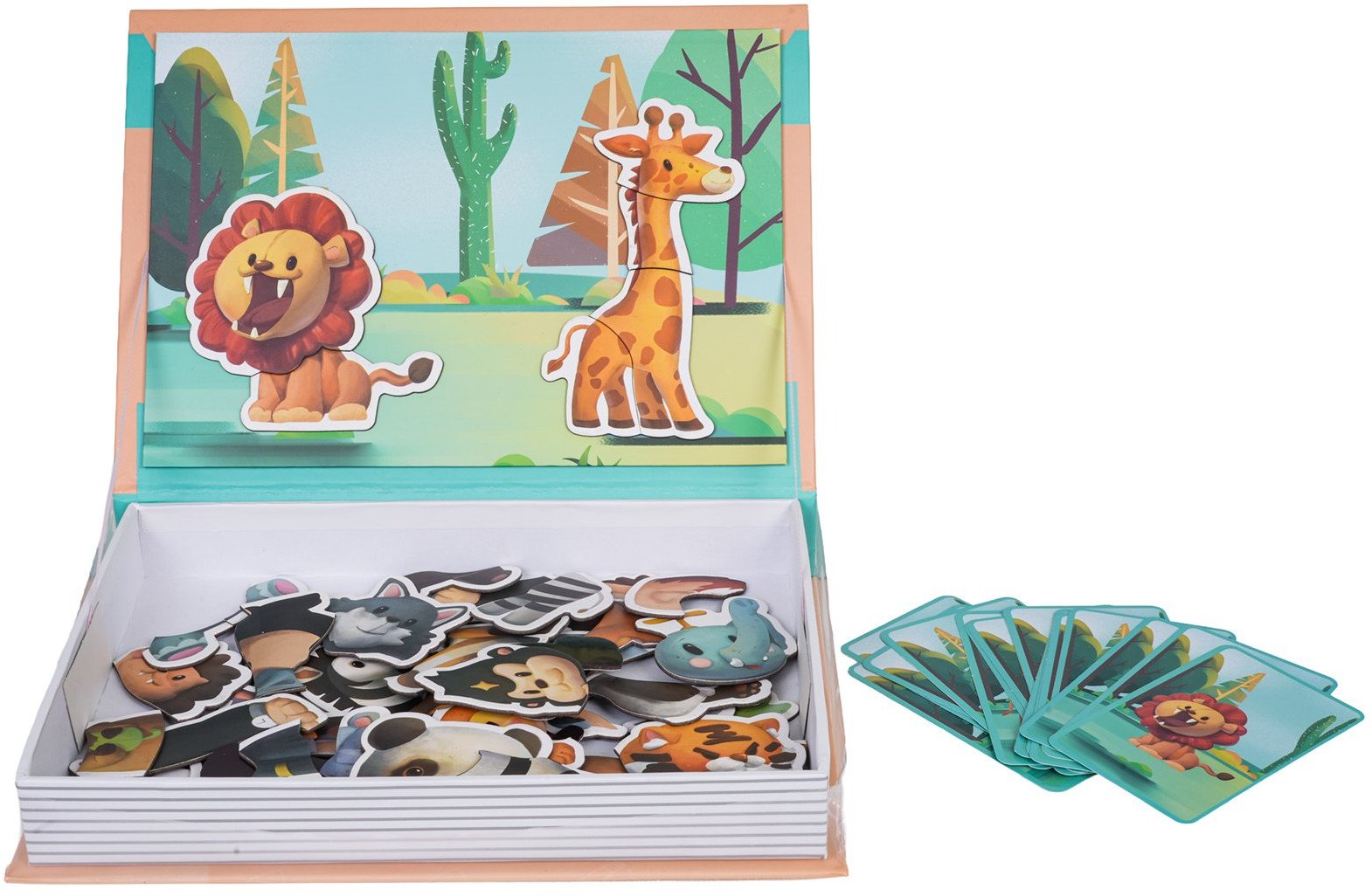 Puzzle Magnetyczne + Książeczka Safari EDUKAMP
