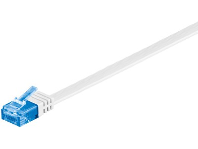 MicroConnect U/UTP CAT6A 10M White Flat - V-UTP6A10W-FLAT