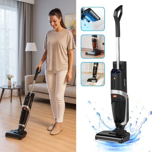 Odkurzacz bezprzewodowy z funkcją mycia L5 PRO 2 | Bezprzewodowy | 5w1 | odkurzanie | zmywanie | suszenie | sterylizacja UV | Samoczyszczenie