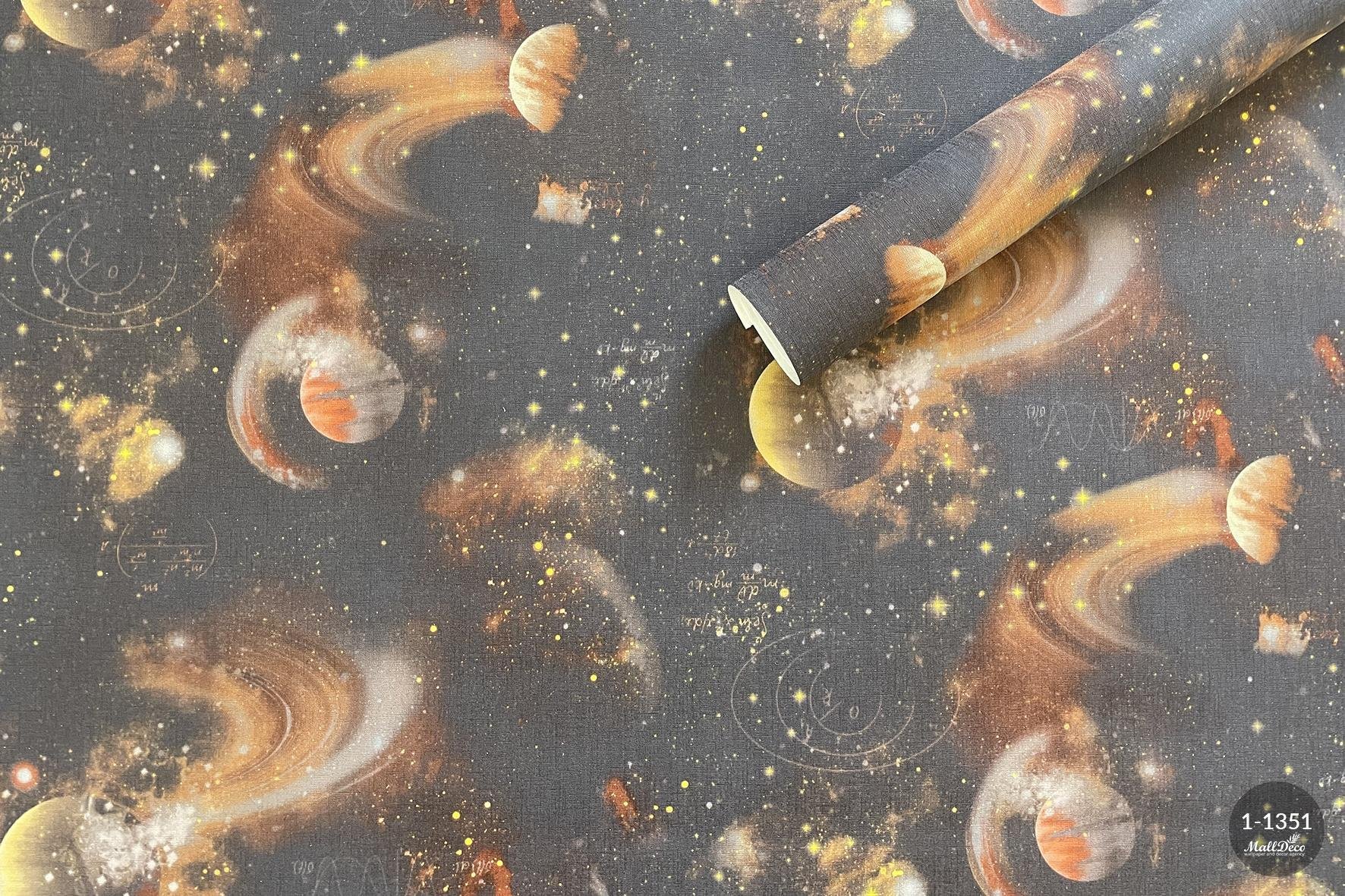 MallDeco MODEL TAPETY WINYLOWEJ COSMOS DECOR COFFEE