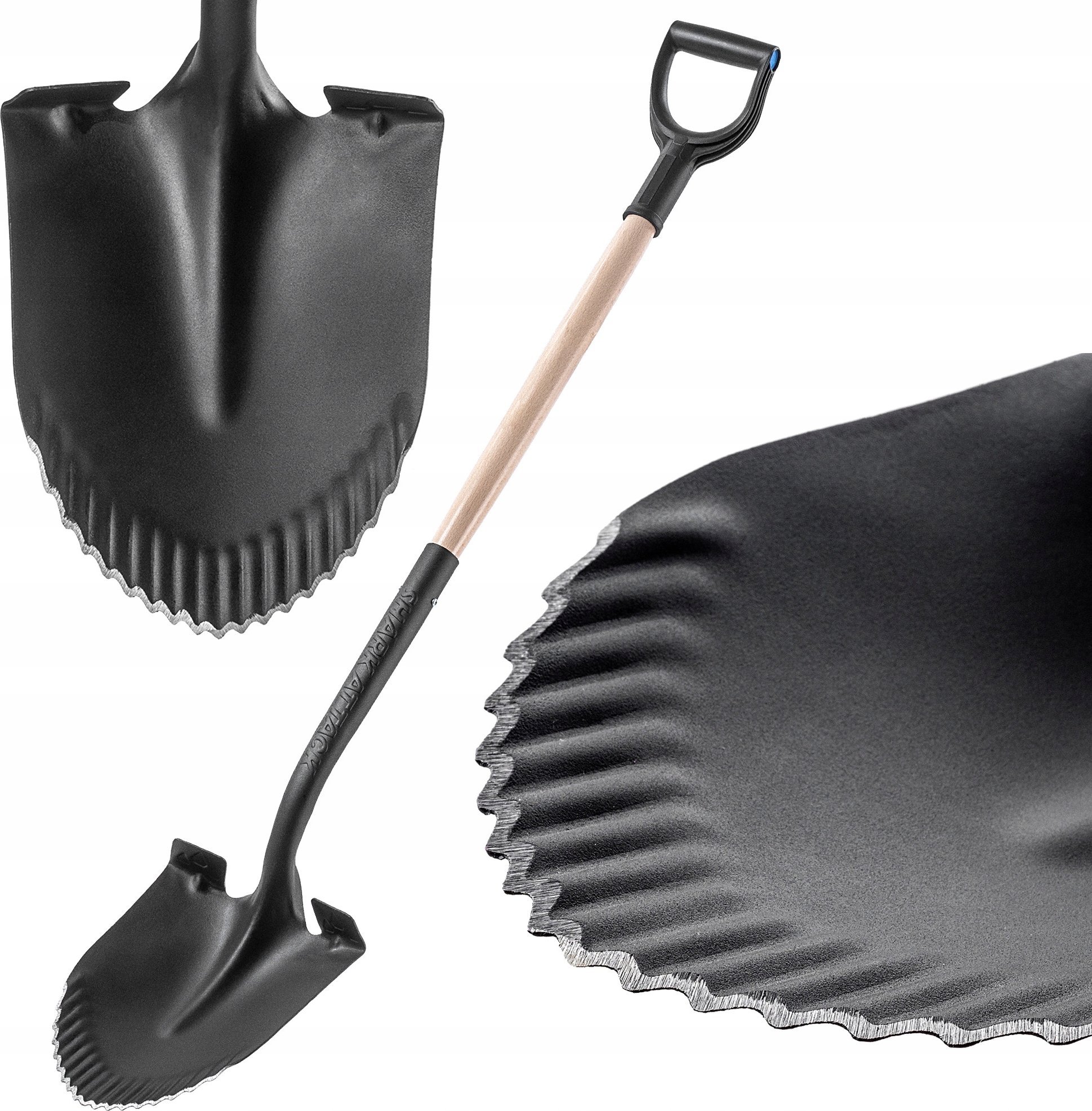 Kadax KADAX Szpadel Ostry Ogrodowy Z Trzonkiem 130cm