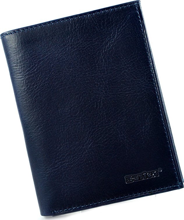 Bartex BARTEX 1019M-ID skórzany portfel męski granat RFID Travel 1019M