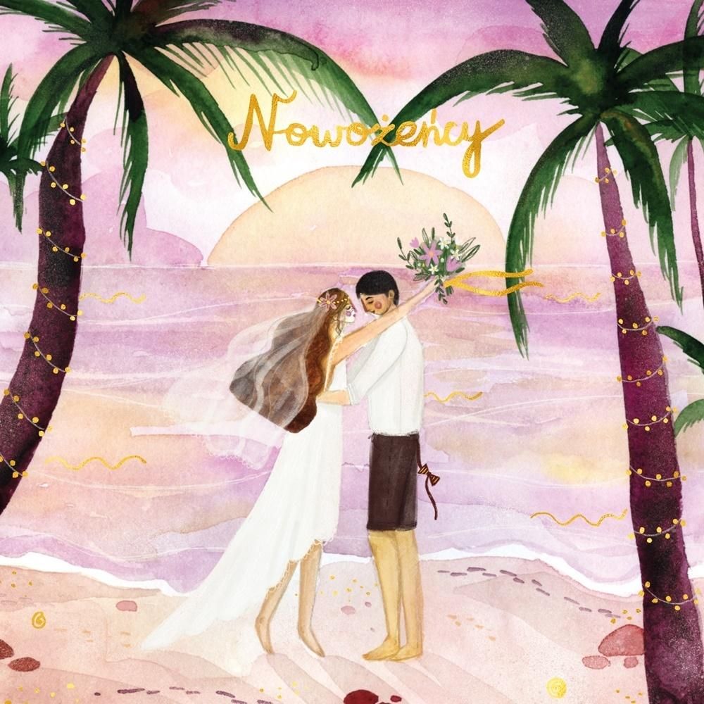 HENRY Karnet 155x155 Ślub - Palmy