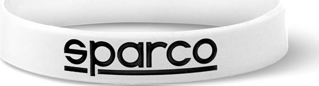 Sparco Opaska silikonowa LOGO Sparco biała