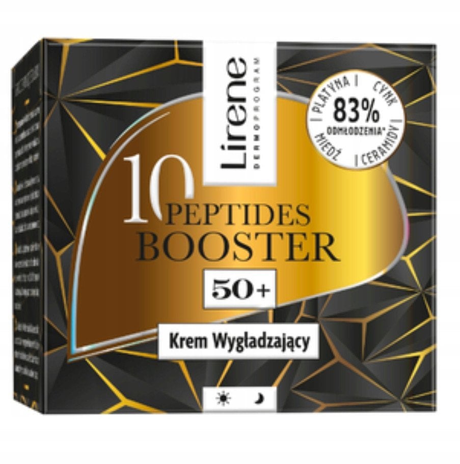 LIRENE_10 Peptides Booster krem wygładzający 50+ 50ml