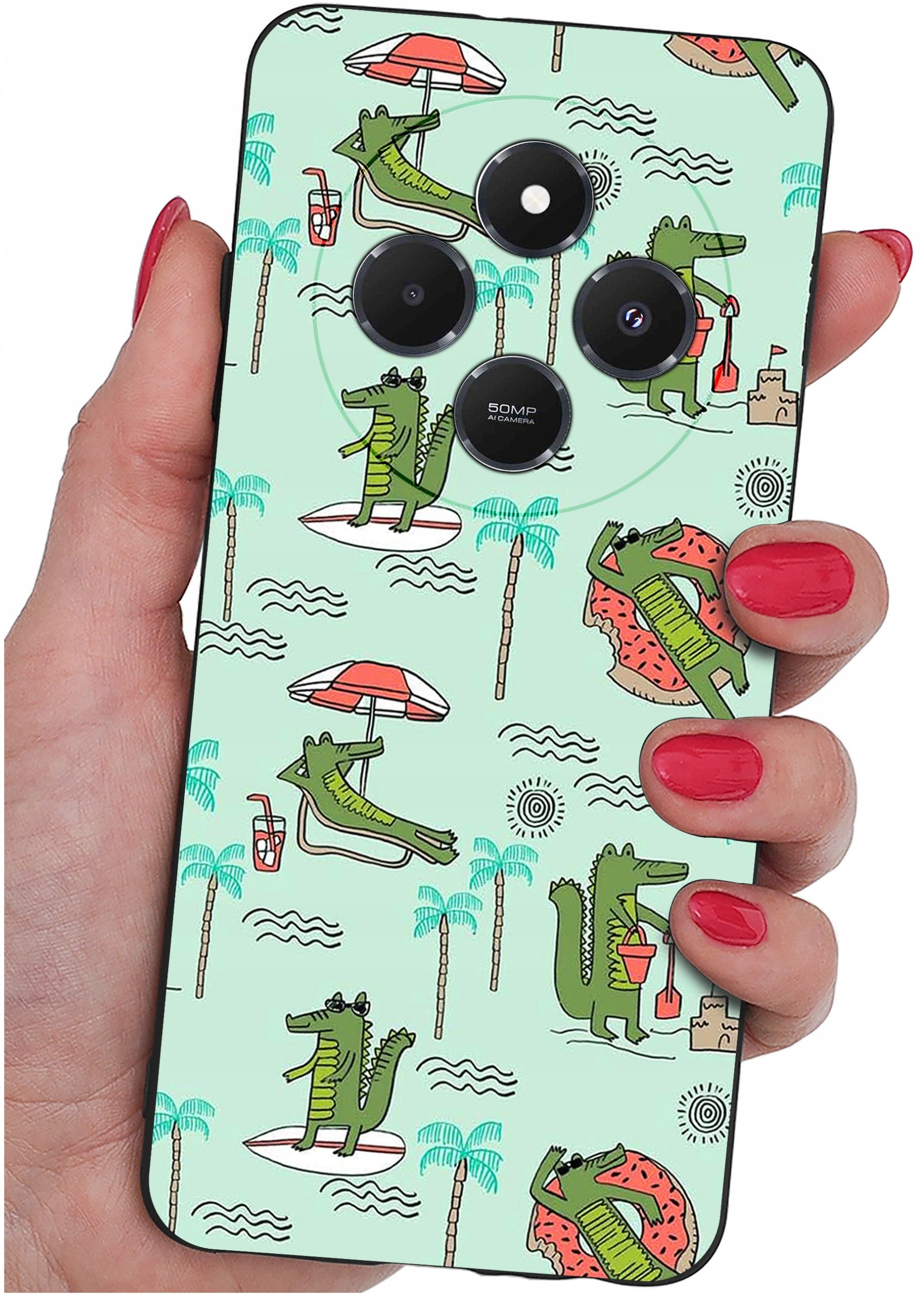 Etui do Xiaomi Redmi 14C WZORY |SILIKONOWE MATT CASE + SZKŁO 9H