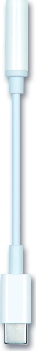 Kabel USB 2GO USB-C - mini Jack 3.5 mm 0.2 m Biały (797008)
