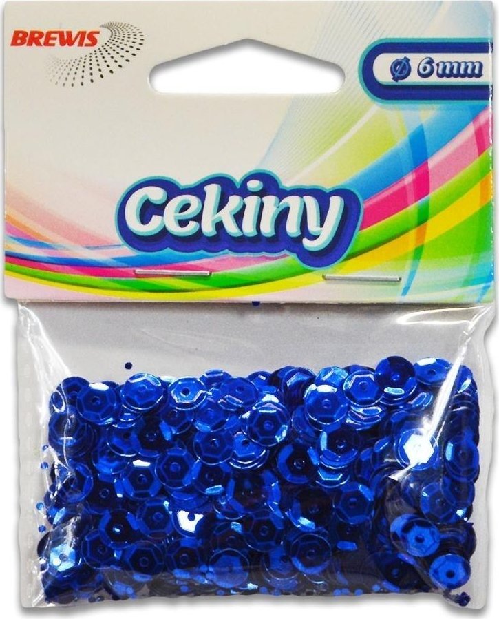 Cekiny błyszczące B 190 niebieski