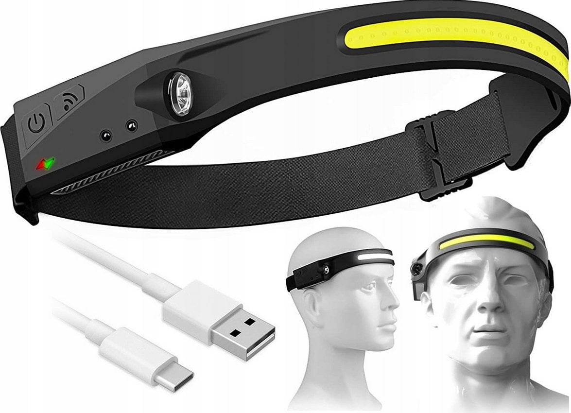 Latarka czołowa Gotel L76H LATARKA CZOŁOWA LED COB+XPE AKUMU