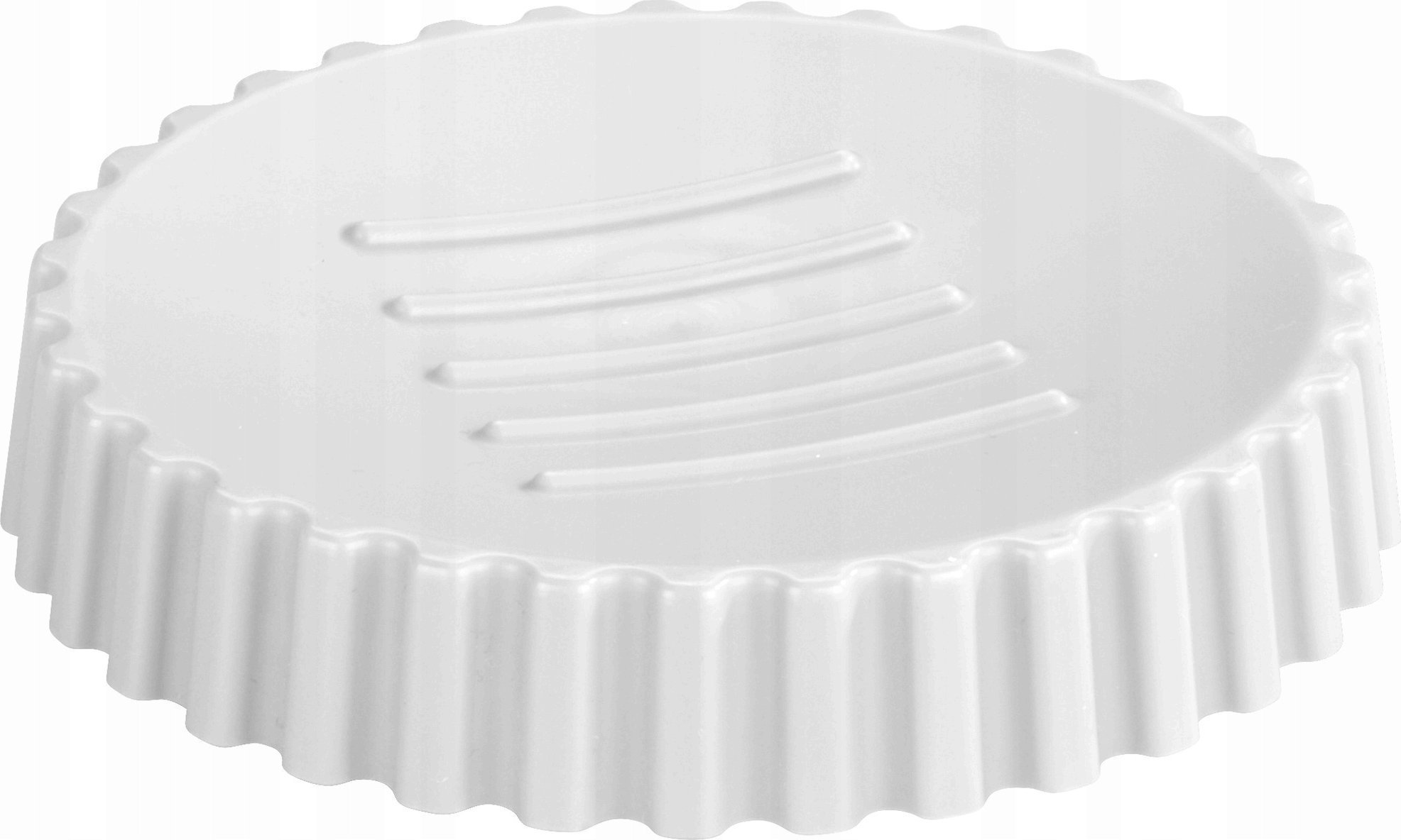 Allstar Mydelniczka okrągła Minas, tworzywo sztuczne, kolor biały, Ø 11 cm