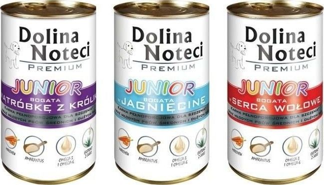 Dolina Noteci Dolina Noteci PREMIUM Junior MIX Smaków 18 x 400g