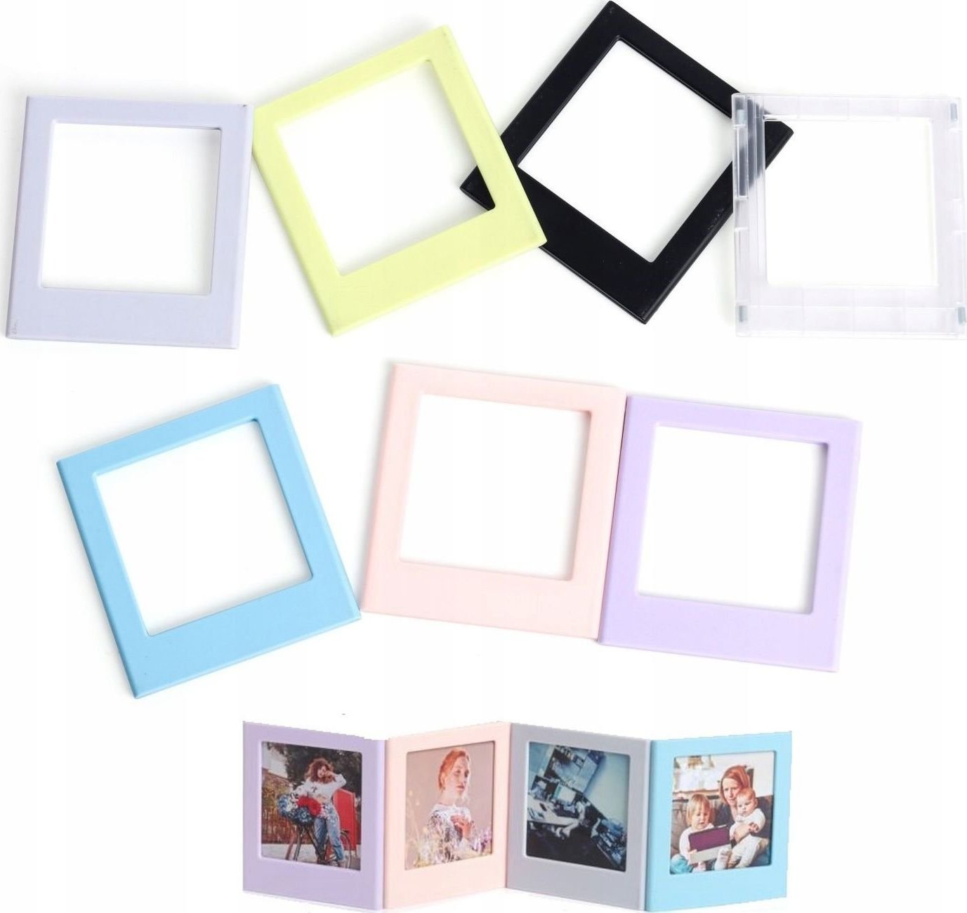 LoveInstant Zestaw 7x Ramka Magnes Na Lodówkę Do Fujifilm Instax Square Sq40 / Sq1 / Sq6 / Sq10 / Sq20 / Link