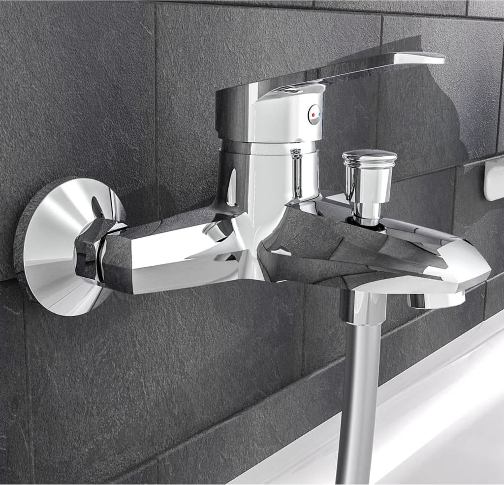 Bateria wannowa Schütte ścienne chrom (SCHTTE)