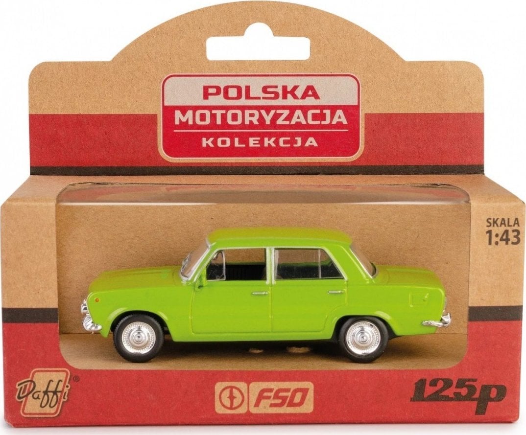 Daffi Pojazd PRL Fiat 125p zielony