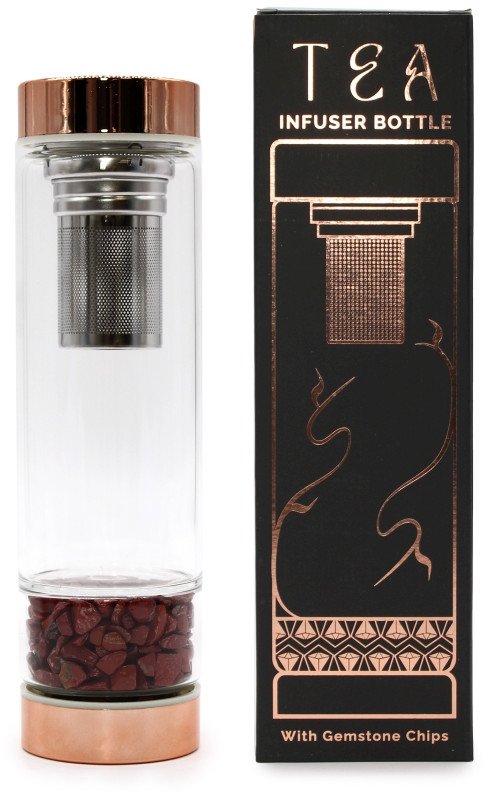 Butelka z zaparzaczem do herbaty - Jaspis Czerwony