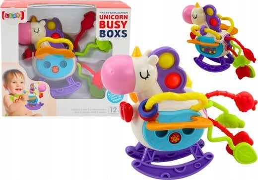 LeanToys Zabawka Sensoryczna Konik Gumowe Elementy Grzechotki LEAN Toys