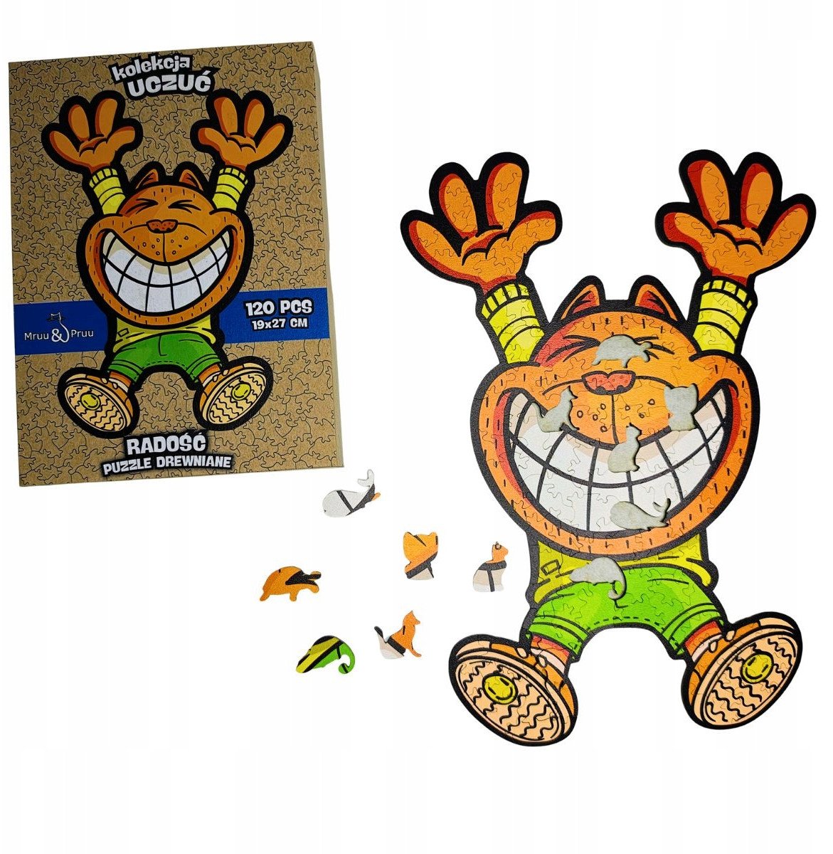 PUZZLE DREWNIANE DLA DOROSŁYCH 120 ELEMENTÓW RADOŚĆ PREZENT DLA DZIECI