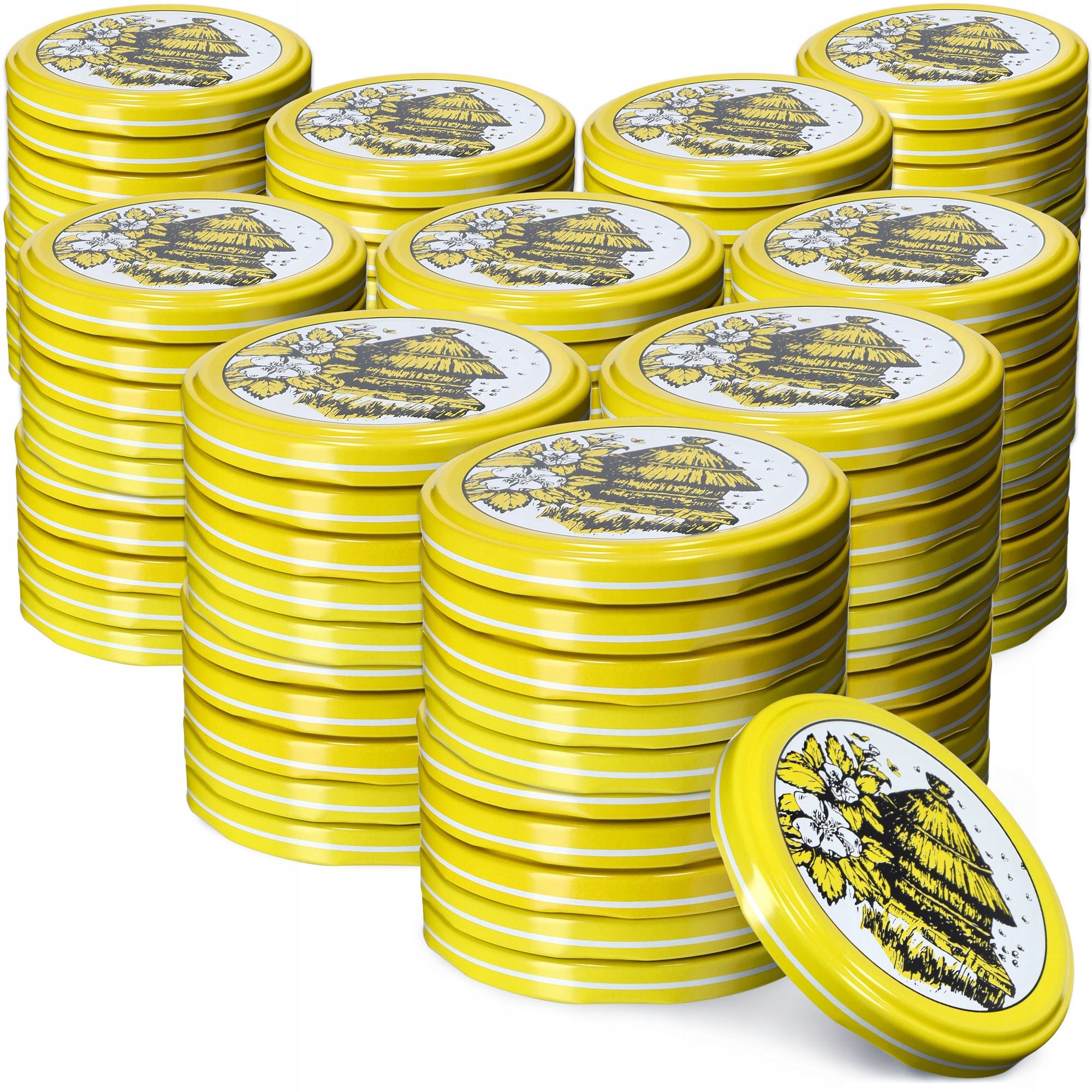 KADAX 100x Zakrętki Do Słoików Fi 66 Nakrętki Na Słoiki Wieczka Przetwory