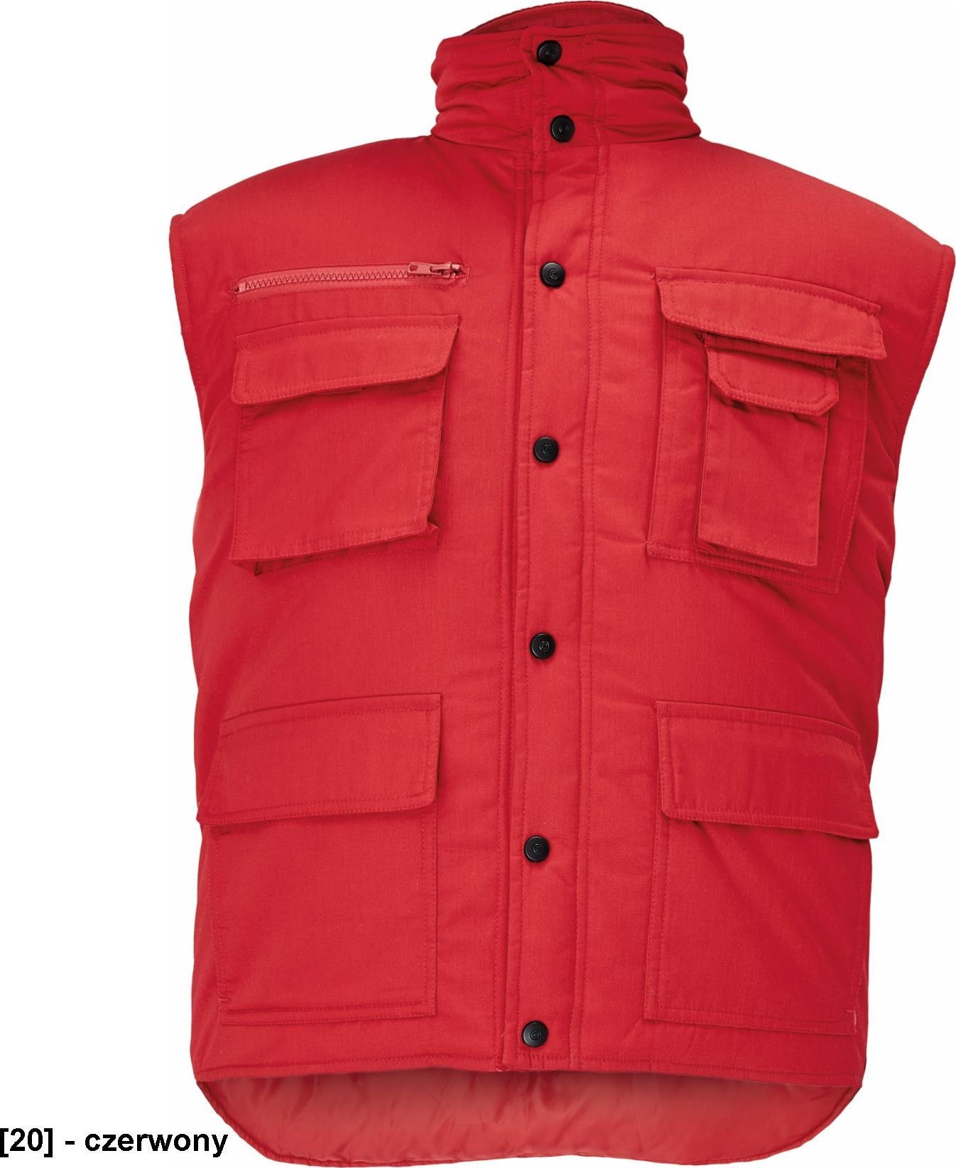 CERVA TRITON - kamizelka - czerwony XL