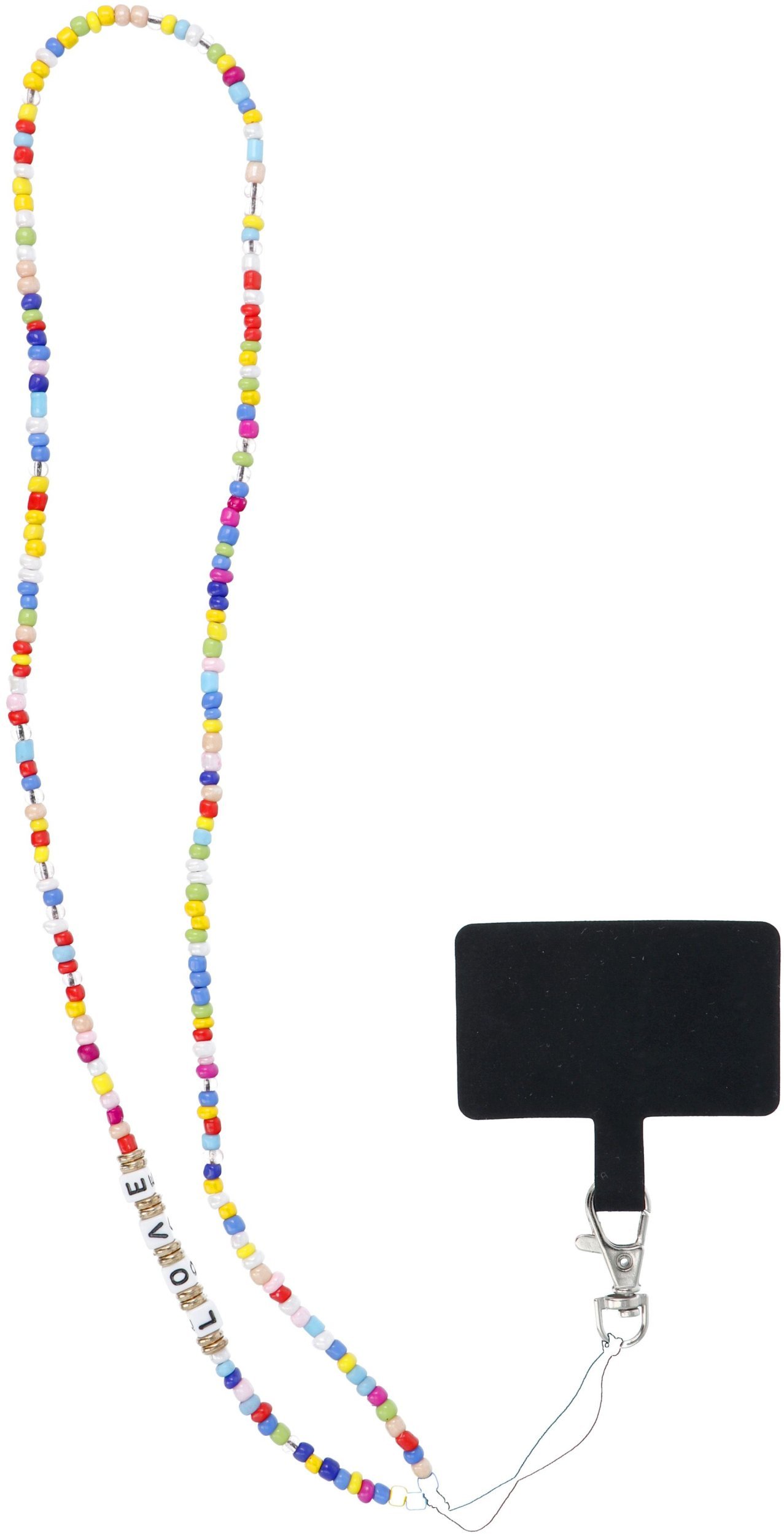 Smycz do telefonu, Zawieszka do telefonu - PIXIE / długość sznura 68cm (34cm w pętli) / na szyję - koraliki