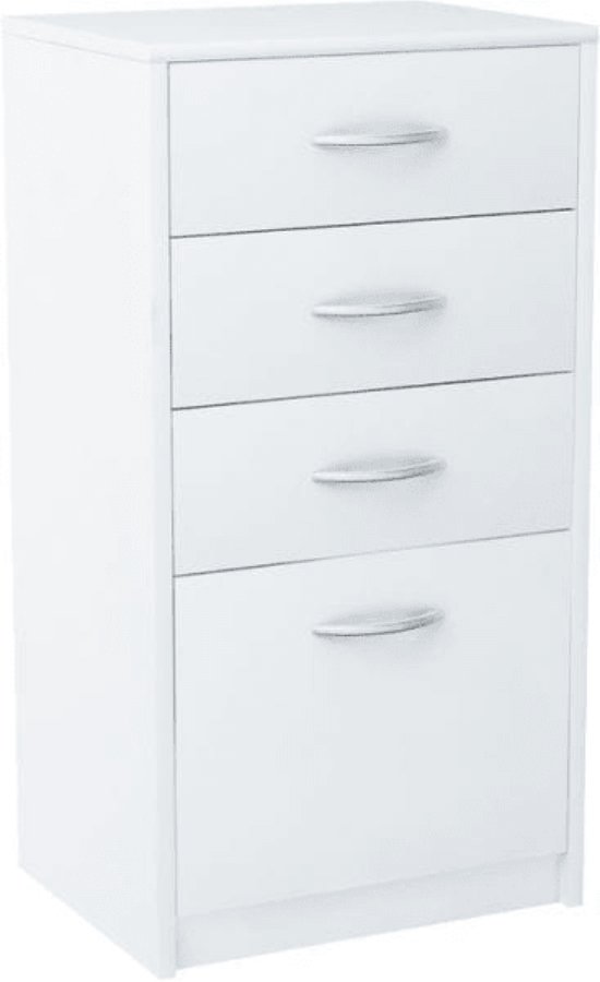Komoda, szafka, szuflady, Classic, 45x35x85 cm, biel, mat | TYLETEGOTU