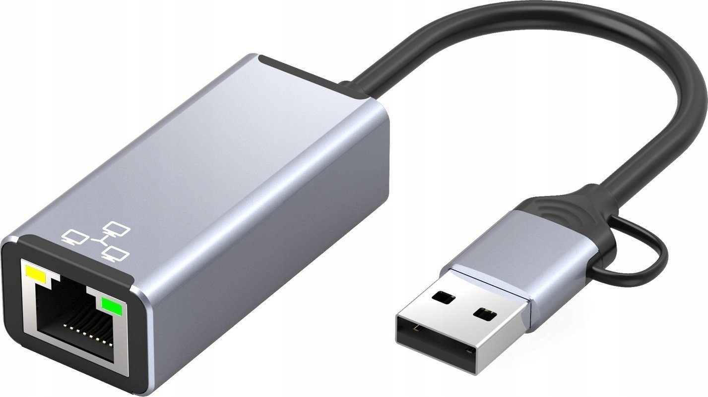 Karta sieciowa Bounn Adapter USB/TYPE C Ethernet 100Mbps
