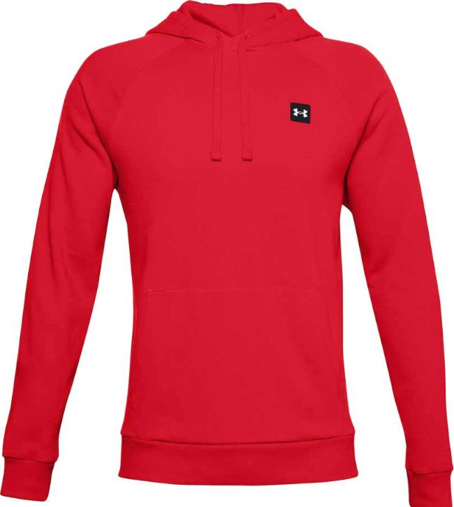 Under Armour Bluza męska Rival Fleece Hoodie czerwona r. S (1357092 600)