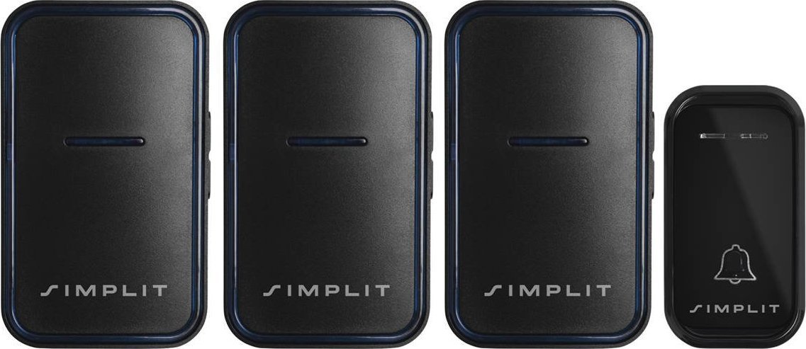 Simplit Dzwonek bezprzewodowy A6 (3x Odbiornik 1x Nadajnik)