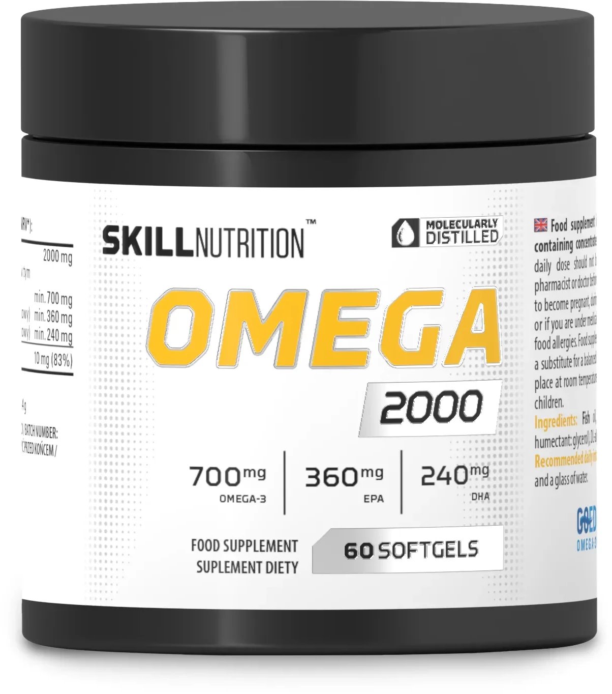 Skill Nutrition - Omega 2000, 60 kapsułek miękkich