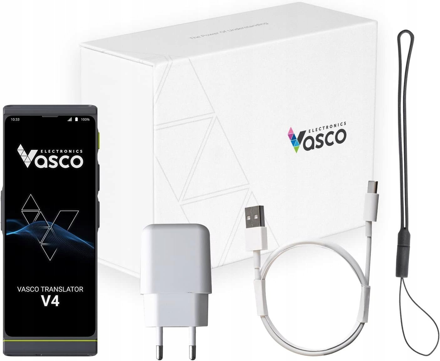 Elektroniczny Tłumacz Głosowy Vasco Translator V4 108 języków szary