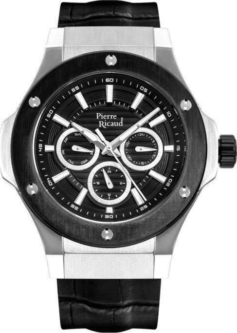 Zegarek Pierre Ricaud Zegarek męski Pierre Ricaud P97036.Y214QF czarny