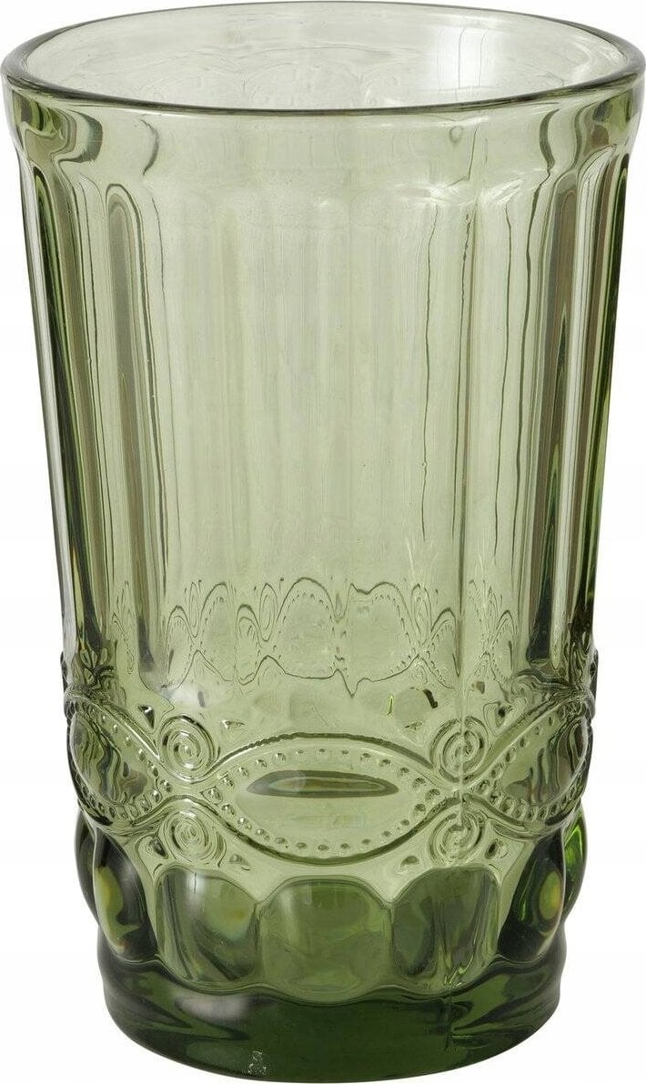 Boltze Ozdobna szklanka z zielonego szkła, AURORA, 300 ml