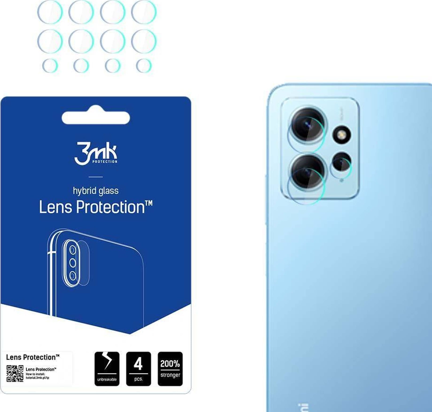 3MK Lens Protection do XIAOMI REDMI NOTE 12 4G