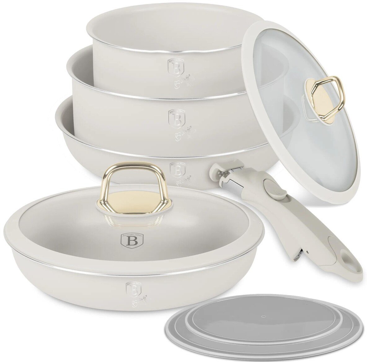 Berlinger Haus Zestaw garnków tytanowych 9 elem. BH-8253 Sahara