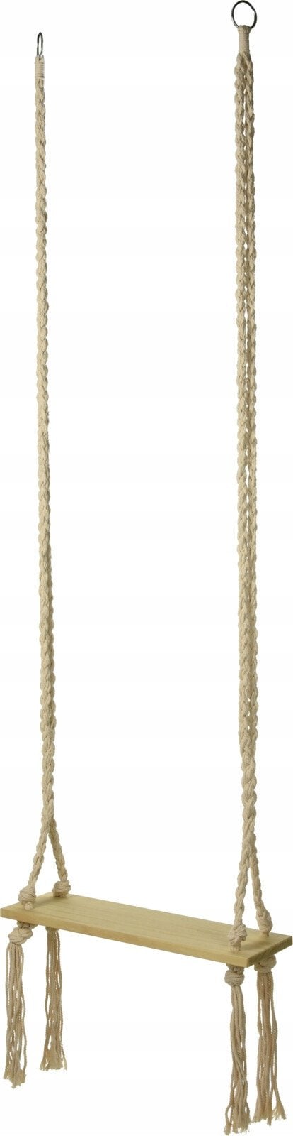 Huśtawka dekoracyjna z makramowym sznurkiem