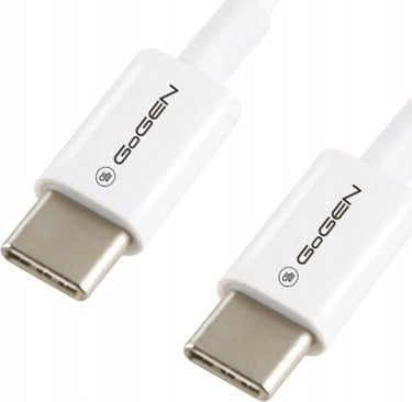 Kabel USB GoGEN USB-C - USB-C 1 m Biały