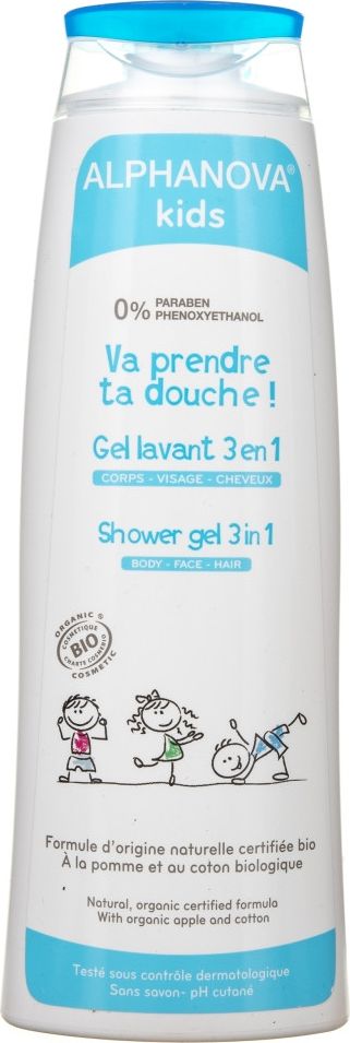 Alphanova Żel 3 w 1 do mycia ciała i włosów