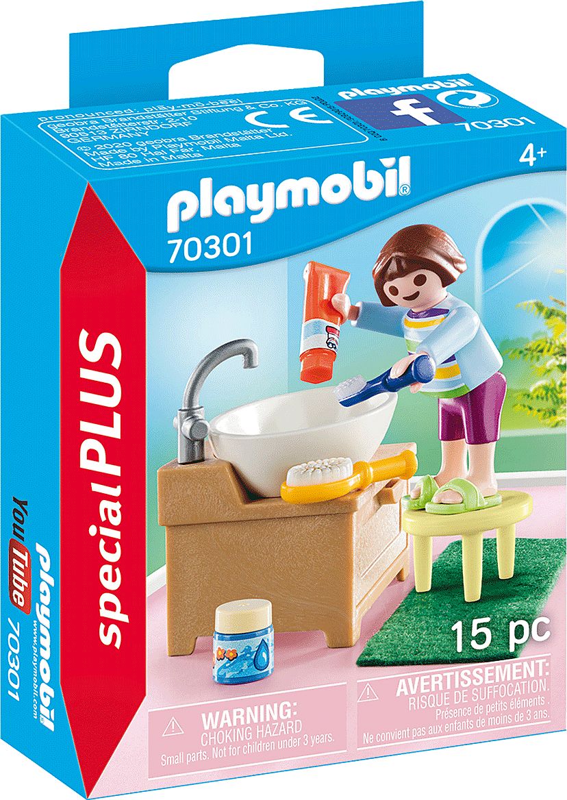 Playmobil Dziewczynka przy umywalce (70301)