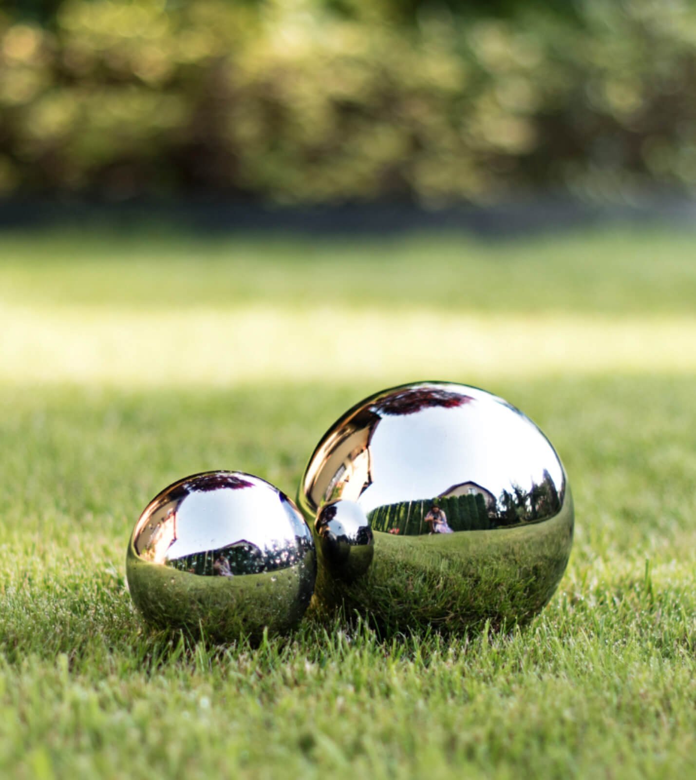 Direct Home and Garden Kula dekoracyjna srebrna M