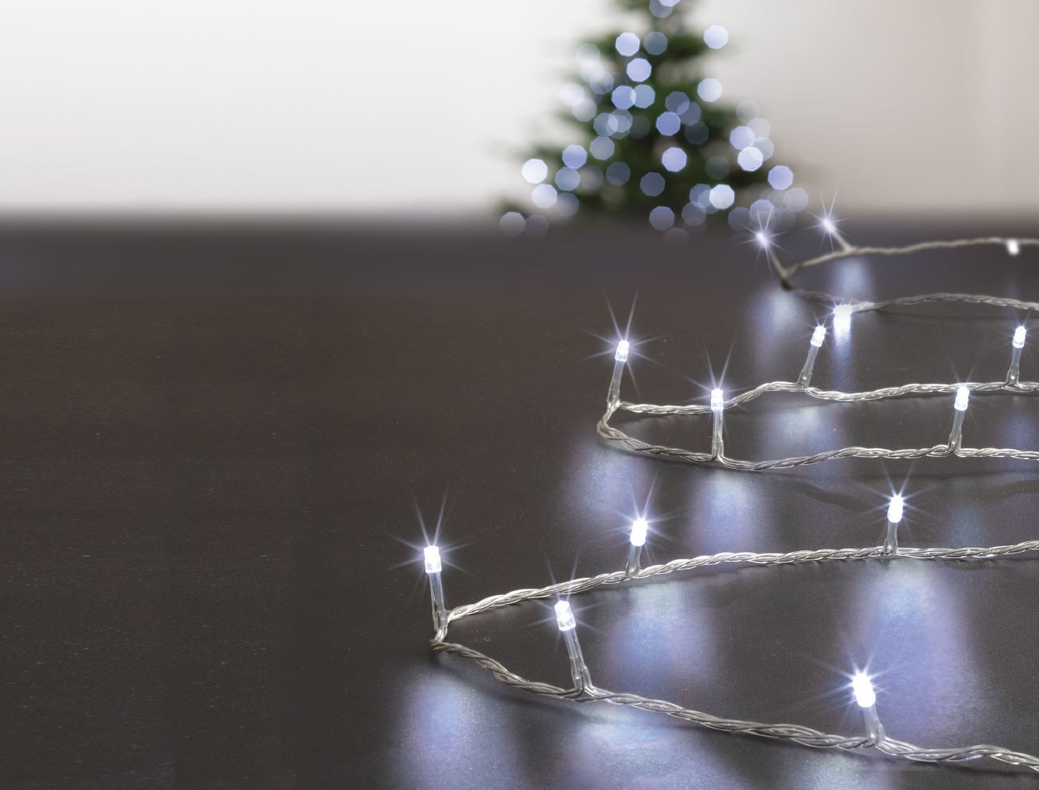 Fééric Lights and Christmas Lampki świąteczne, dekoracyjne 100 LED, 10 metrów, białe