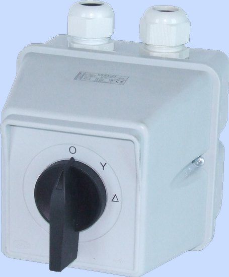 Elektromet Łącznik krzywkowy gwiazda-trójkąt 3P 63A IP44 ŁK 63-23 w obudowie (926323)