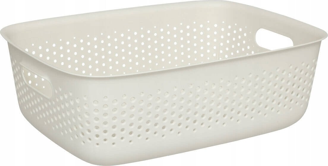 5five Pojemnik ażurowy SIENNE, plastik, z uchwytami, 10 l