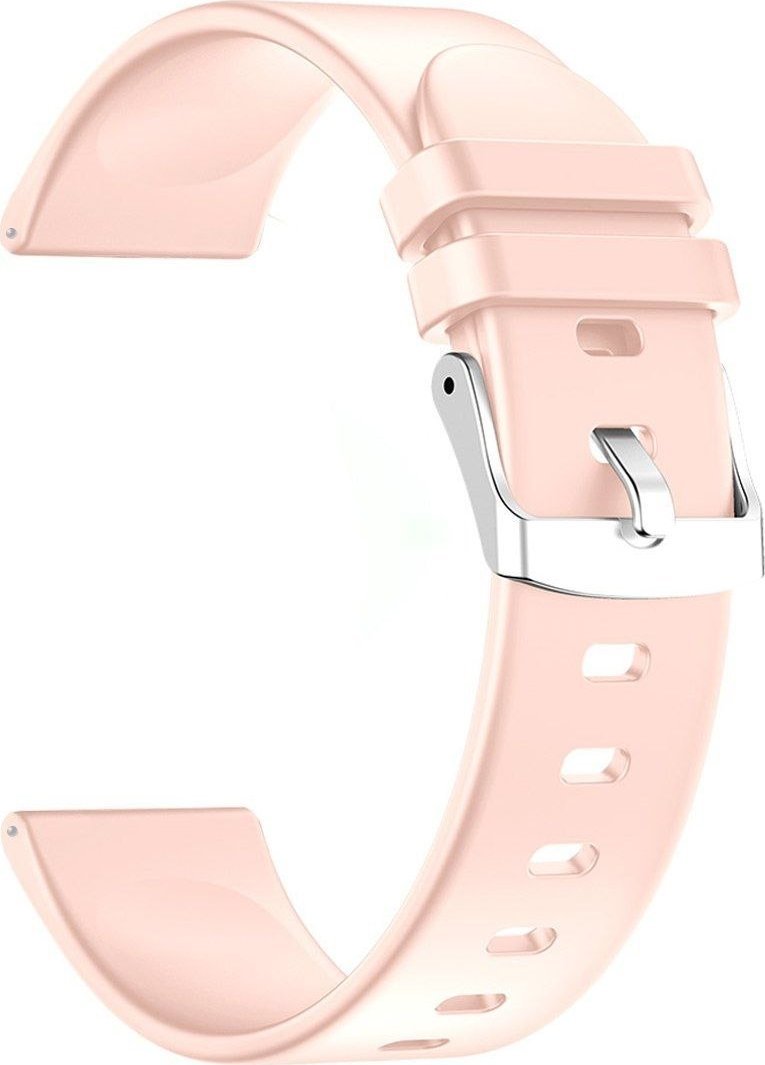 Pasek silikonowy do Smartwatcha 22 mm RÓŻOWY RNCE40 SW010 KW19 PS1D