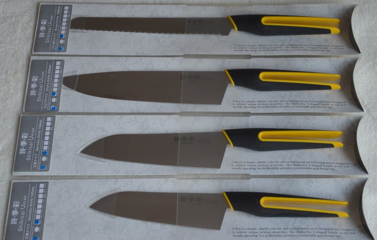 Shikisai SHIKISAI uFLEX komplet 4 noży - kolor żółty - dostawa gratis