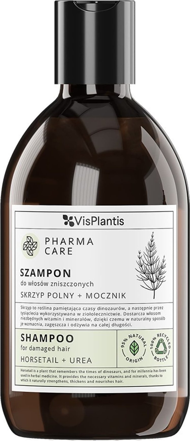 Vis Plantis VIS PLANTIS Pharma Care Szampon do włosów zniszczonych Skrzyp polny + Mocznik 500 ml